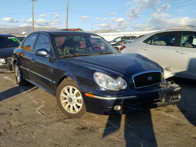 KMHWF35H85A109523 - 2005 HYUNDAI SONATA GLS BLUE photo 1