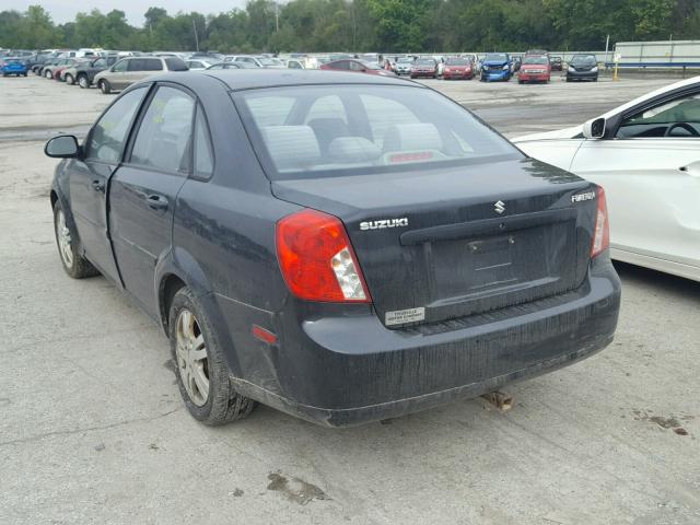 KL5JJ56Z76K313859 - 2006 SUZUKI FORENZA PR BLACK photo 3