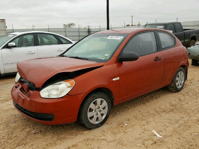 KMHCM36C28U067414 - 2008 HYUNDAI ACCENT BURGUNDY photo 2