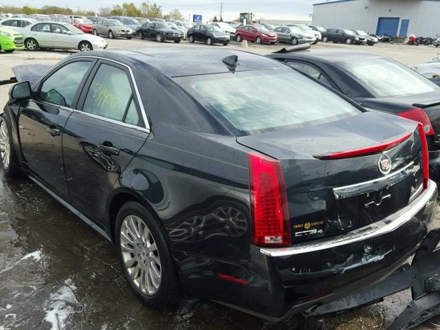1G6DM5EY8B0109751 - 2011 CADILLAC CTS PERFOR Czarny zdjęcie 3