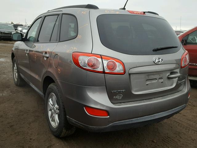 5XYZGDAB6BG069475 - 2011 HYUNDAI SANTA FE G CHARCOAL photo 3