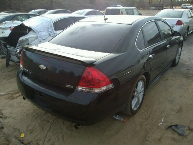 2G1WC5E34C1100766 - 2012 CHEVROLET IMPALA LTZ BLACK photo 4