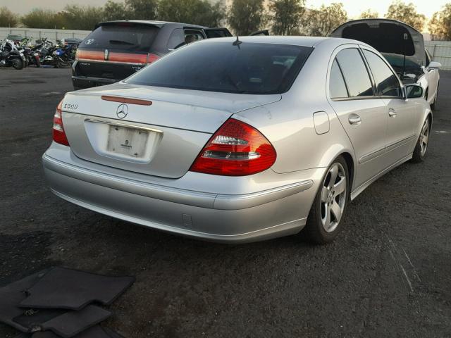 WDBUF70J14A524418 - 2004 MERCEDES-BENZ E 500 SILVER photo 4