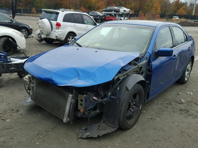 3FAHP0HA3BR171412 - 2011 FORD FUSION SE BLUE photo 2