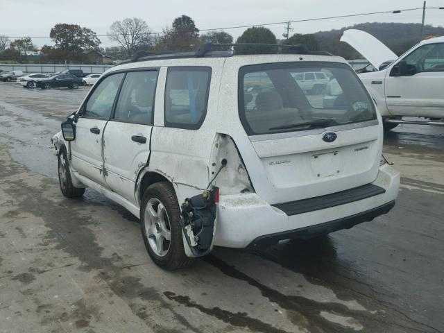 JF1SG63617G703363 - 2007 SUBARU FORESTER 2 WHITE photo 3