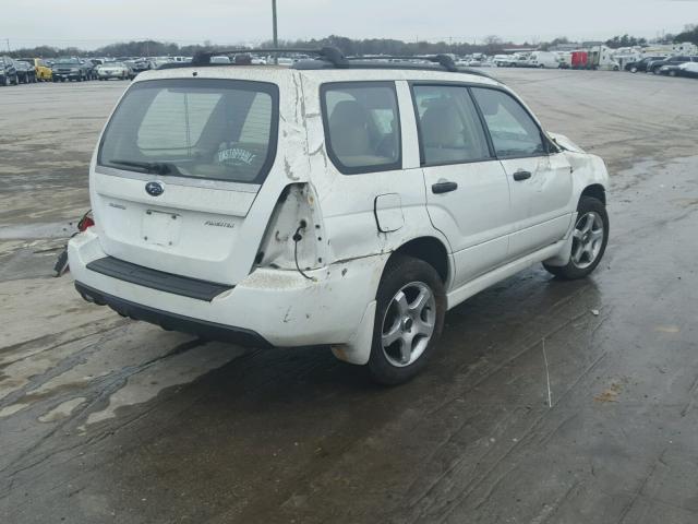 JF1SG63617G703363 - 2007 SUBARU FORESTER 2 WHITE photo 4