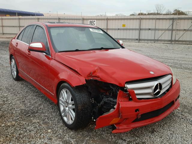 WDDGF54X09R042359 - 2009 MERCEDES-BENZ C 300 RED photo 1