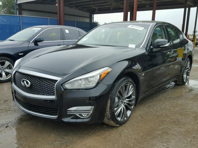 JN1BY1AP1HM740487 - 2017 INFINITI Q70 BLACK photo 2