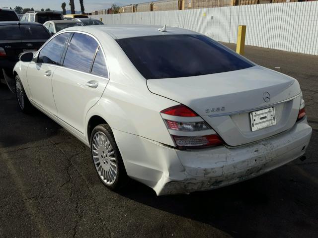 WDDNG71X57A107674 - 2007 MERCEDES-BENZ S WHITE photo 3