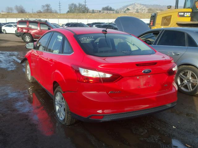 1FAHP3H24CL376005 - 2012 FORD FOCUS SEL RED photo 3