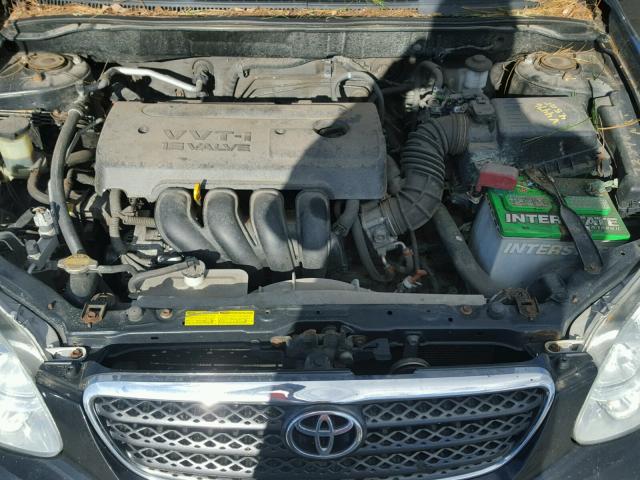 2T1BR30E95C458029 - 2005 TOYOTA COROLLA CE BLACK photo 7