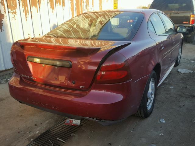 2G2WP522541262841 - 2004 PONTIAC GRAND PRIX MAROON photo 4