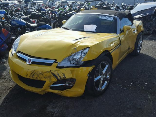 1G8MB35B67Y108524 - 2007 SATURN SKY YELLOW photo 2