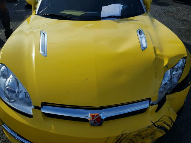 1G8MB35B67Y108524 - 2007 SATURN SKY YELLOW photo 7