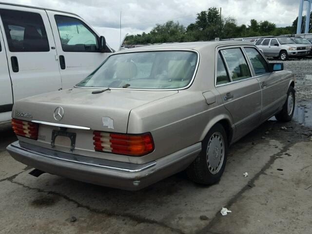 WDBCA39EXKA483096 - 1989 MERCEDES-BENZ 560 SEL GOLD photo 4