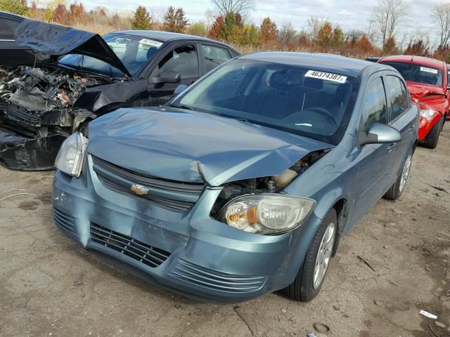 1G1AT58H397269075 - 2009 CHEVROLET COBALT LT BLUE photo 2