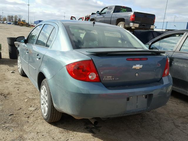 1G1AT58H397269075 - 2009 CHEVROLET COBALT LT BLUE photo 3