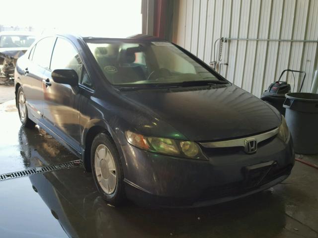 JHMFA36287S030765 - 2007 HONDA CIVIC HYBR GRAY photo 1