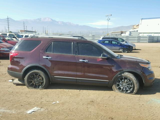 1FMHK7D89BGA13129 - 2011 FORD EXPLORER X BURGUNDY photo 9