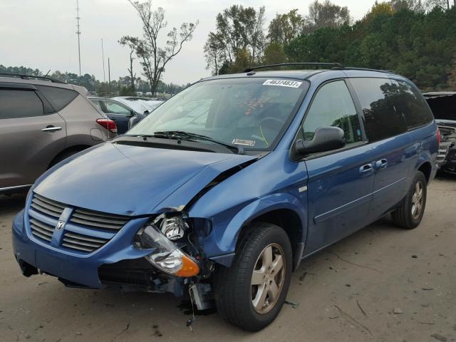 2D4GP44L86R747465 - 2006 DODGE GRAND CARA BLUE photo 2