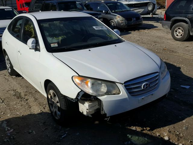 KMHDU4AD2AU892062 - 2010 HYUNDAI ELANTRA BL WHITE photo 1