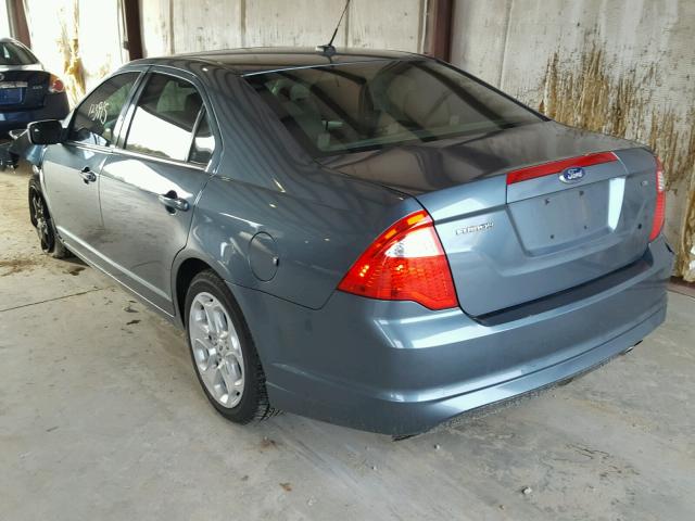 3FAHP0HA1BR176625 - 2011 FORD FUSION SE GREEN photo 3