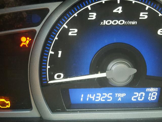 2HGFG1B91AH503901 - 2010 HONDA CIVIC EXL 黑色 照片 8