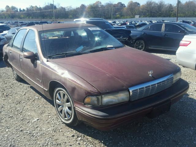 1G1BL53E7MW210868 - 1991 CHEVROLET CAPRICE MAROON photo 1