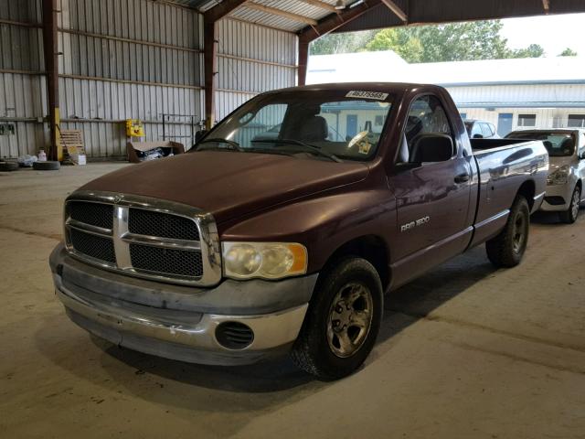 1D7HA16N72J132376 - 2002 DODGE RAM 1500 BURGUNDY photo 2