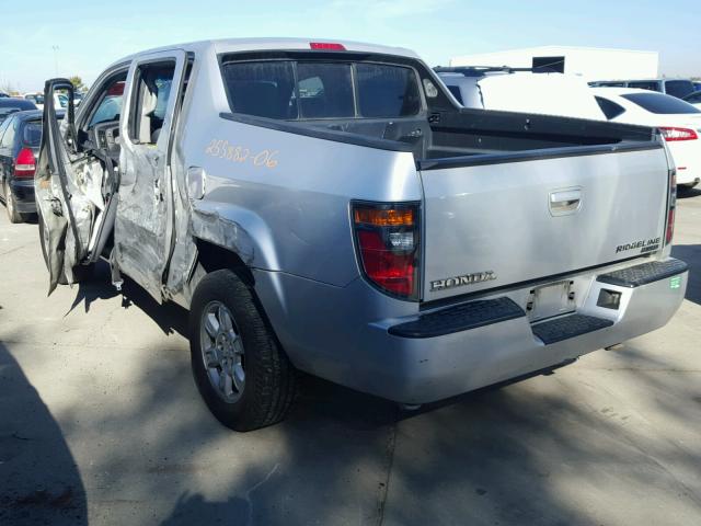 2HJYK16426H513585 - 2006 HONDA RIDGELINE GRAY photo 3