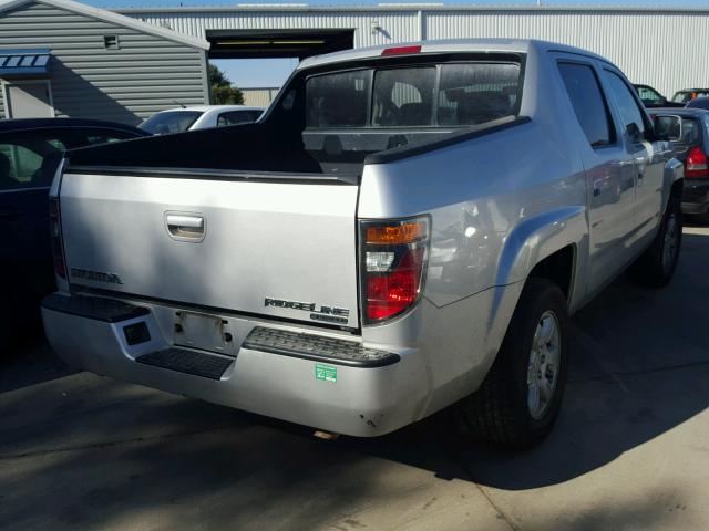 2HJYK16426H513585 - 2006 HONDA RIDGELINE GRAY photo 4