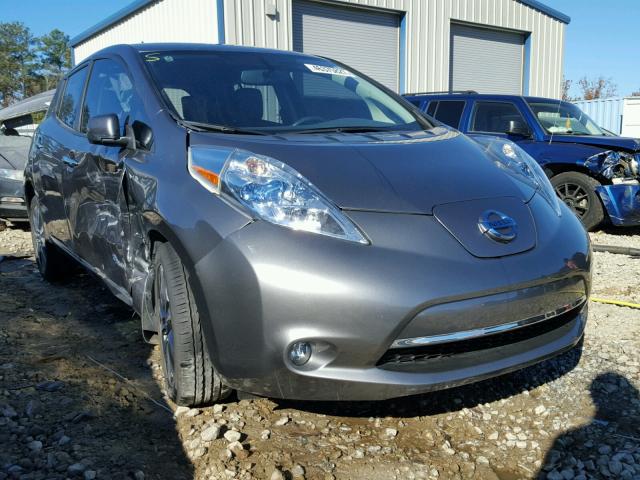 1N4AZ0CP8EC331603 - 2014 NISSAN LEAF S GRAY photo 1