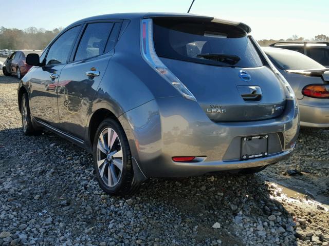 1N4AZ0CP8EC331603 - 2014 NISSAN LEAF S GRAY photo 3