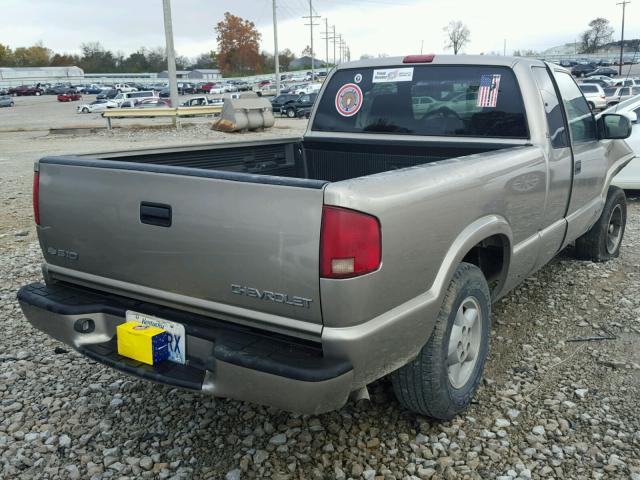 1GCDT19XX38212148 - 2003 CHEVROLET S TRUCK S1 BEIGE photo 4