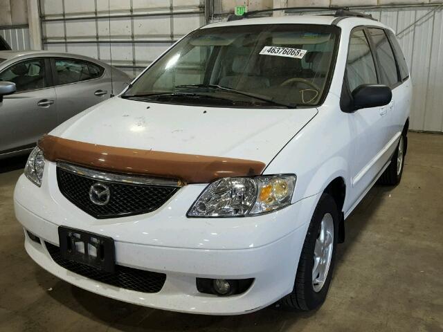 JM3LW28A730346868 - 2003 MAZDA MPV WAGON WHITE photo 2