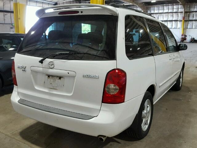 JM3LW28A730346868 - 2003 MAZDA MPV WAGON WHITE photo 4