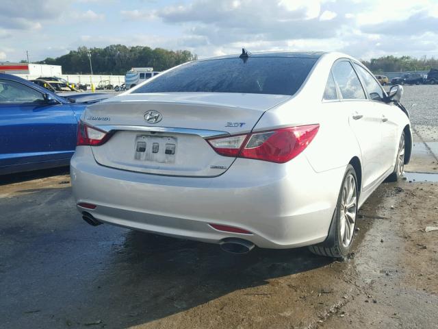 5NPEC4ABXCH482438 - 2012 HYUNDAI SONATA SE SILVER photo 4