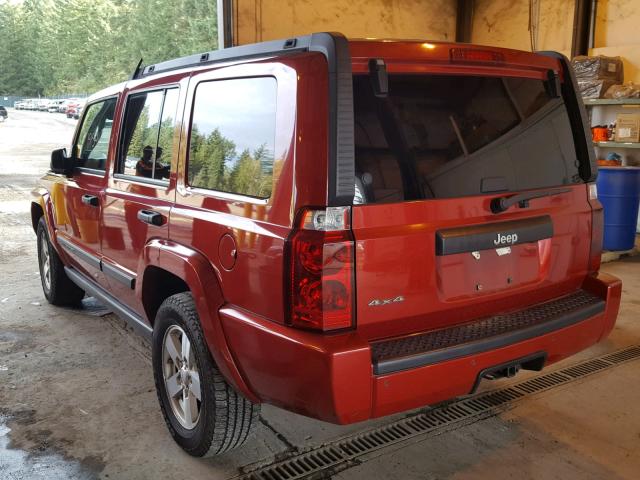 1J8HG48KX6C291442 - 2006 JEEP COMMANDER RED photo 3