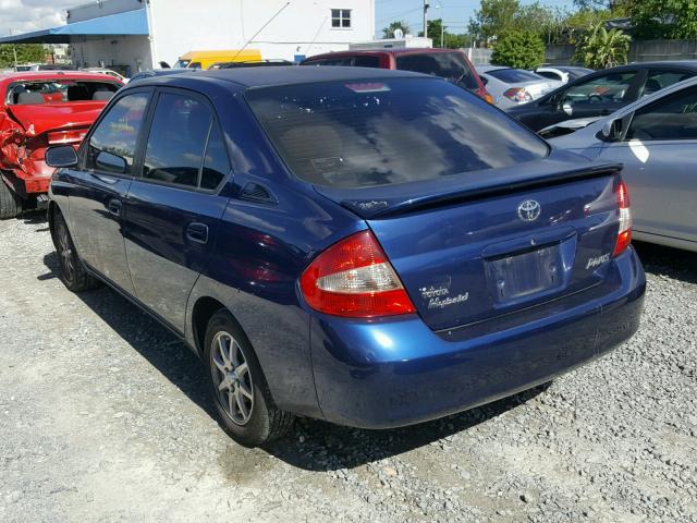 JT2BK12U830075700 - 2003 TOYOTA PRIUS BLUE photo 3