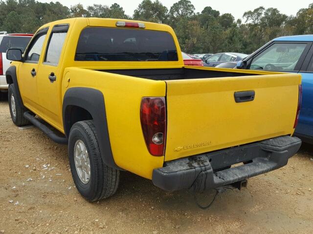 1GCDS136668229567 - 2006 CHEVROLET COLORADO YELLOW photo 3