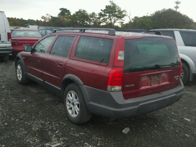 YV1SZ59H841144197 - 2004 VOLVO XC70 MAROON photo 3