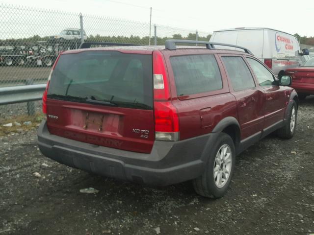 YV1SZ59H841144197 - 2004 VOLVO XC70 MAROON photo 4