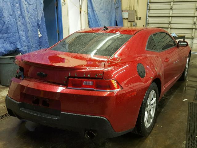 2G1FB1E31E9301461 - 2014 CHEVROLET CAMARO LT RED photo 4