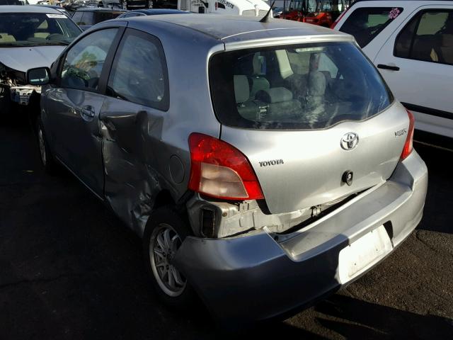 JTDJT923175038695 - 2007 TOYOTA YARIS GRAY photo 3