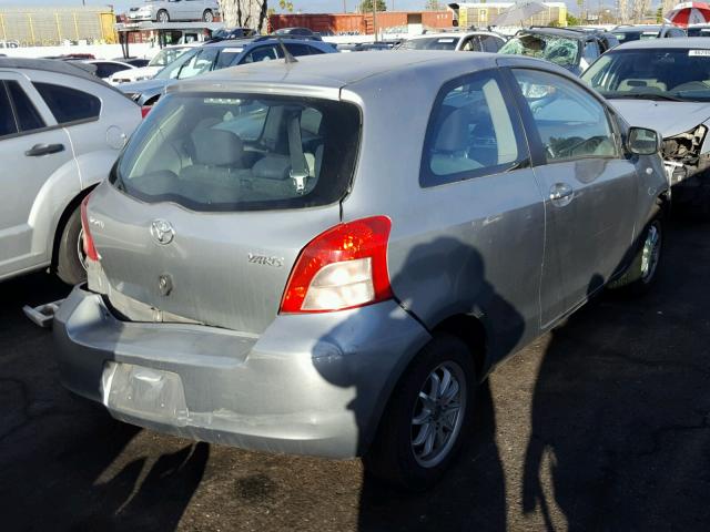 JTDJT923175038695 - 2007 TOYOTA YARIS GRAY photo 4