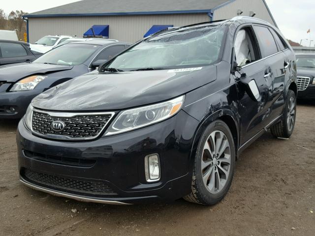 5XYKW4A77FG617845 - 2015 KIA SORENTO SX BLACK photo 2