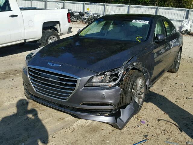 KMHGN4JE9FU041001 - 2015 HYUNDAI GENESIS 3. GRAY photo 2