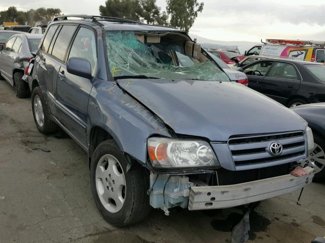 JTEDP21A960092858 - 2006 TOYOTA HIGHLANDER BLUE photo 1