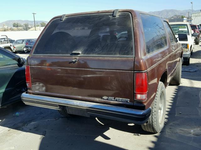 1GNCS18R1J8142934 - 1988 CHEVROLET BLAZER S10 BROWN photo 4