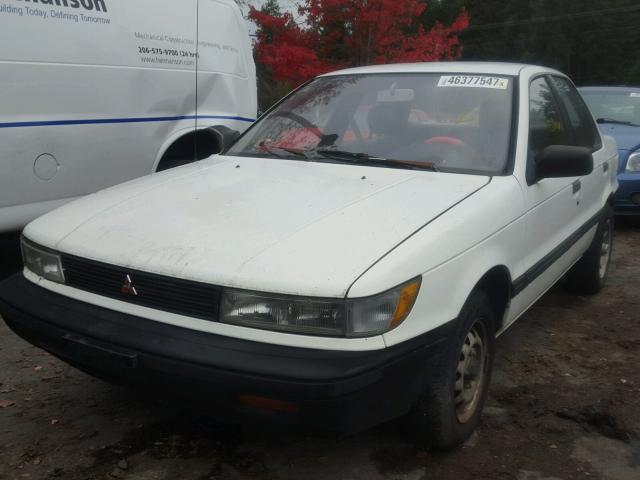 JA3CU26X8LU059925 - 1990 MITSUBISHI MIRAGE WHITE photo 2